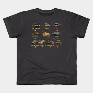 Top Ten Best WW2 Tanks Kids T-Shirt
